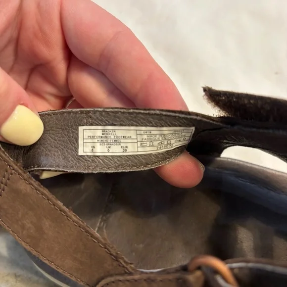 Merrell Women’s Kalari Lore Bracken Brown Leather Sandals Size 8 - Picture 6 of 7